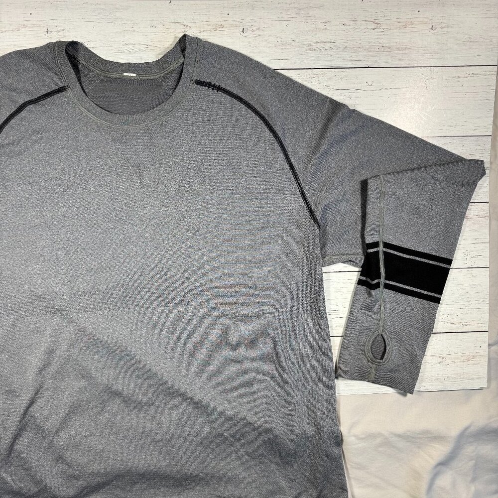 Lululemon - Long Sleeve Shirt - Gray - Men's X-Large